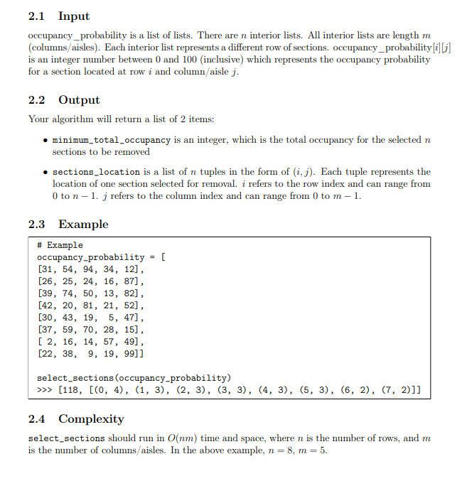 Solved I need help with the code and documentation for the | Chegg.com