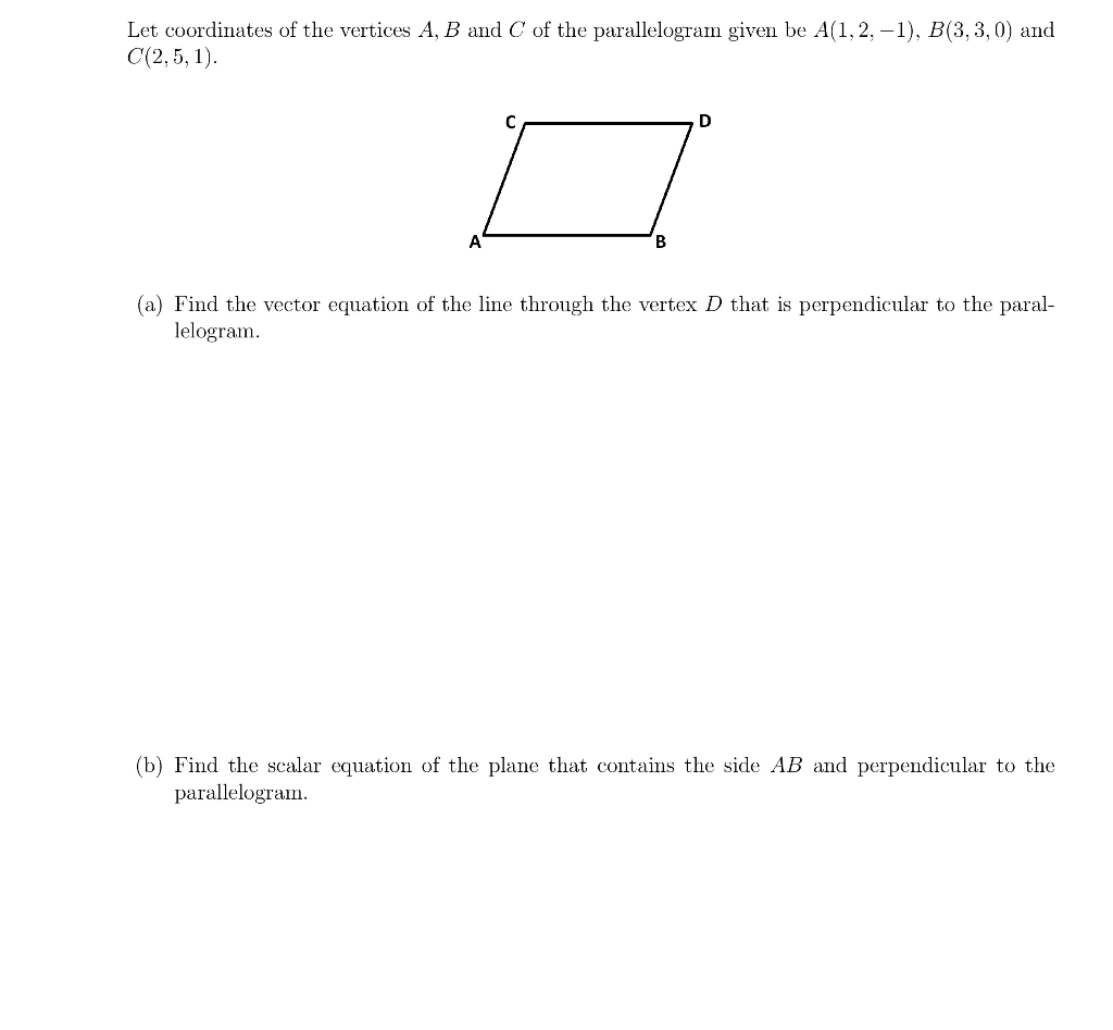 Solved Let coordinates of the vertices A, B and C of the | Chegg.com