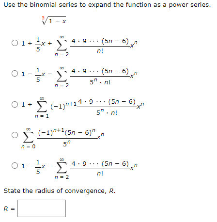 Solved Use the binomial series to expand the function as a | Chegg.com