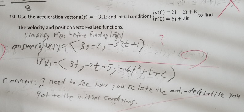 8 To Find V 0 3i 2j K 10 Use The Chegg Com