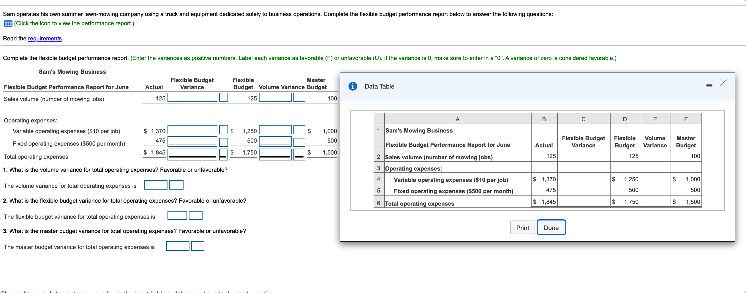 Complete each questionnaire entirely by answering