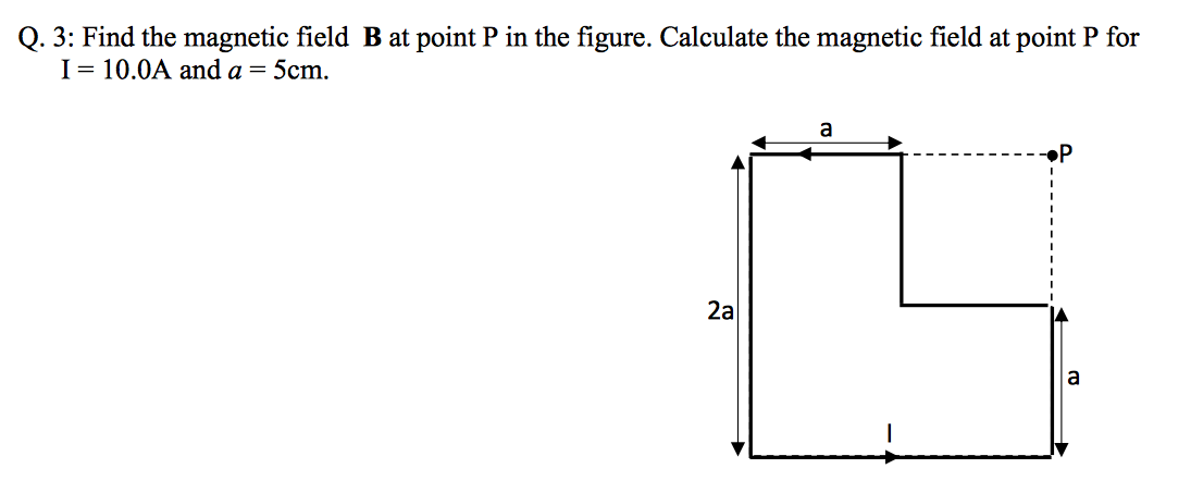 Solved Q. 3: Find The Magnetic Field B At Point P In The | Chegg.com