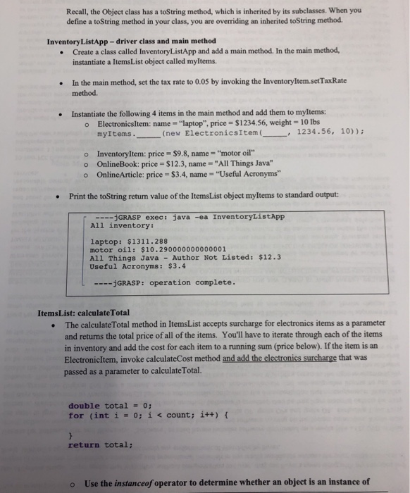 Solved Directions: Don't forget to add your Java oc comments | Chegg.com