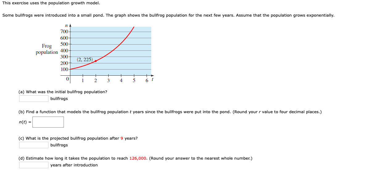 Solved This exercise uses the population growth model. The