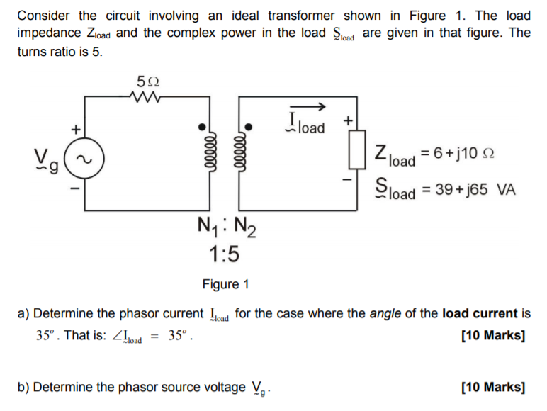 Solved Consider the circuit involving an ideal transformer | Chegg.com