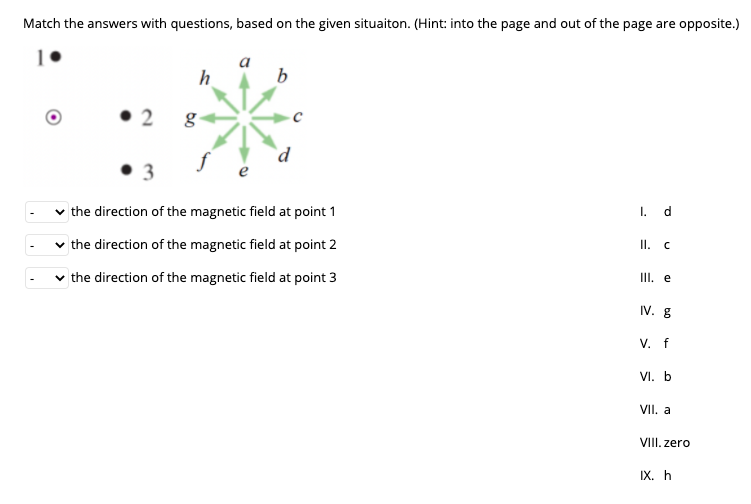 Solved Match The Answers With Questions, Based On The Given | Chegg.com