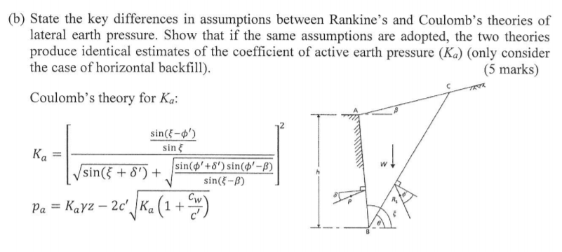 Solved (b) State the key differences in assumptions between | Chegg.com