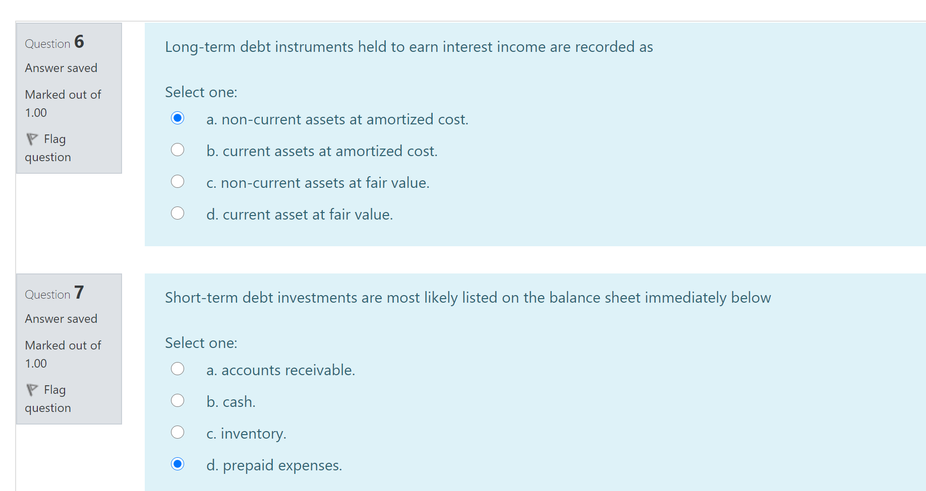 Solved Question 6 Long term Debt Instruments Held To Earn Chegg