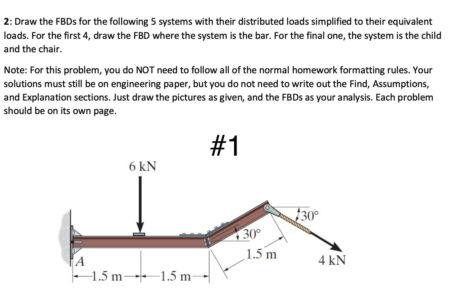 Solved 2: Draw the FBDs for the following 5 systems with | Chegg.com