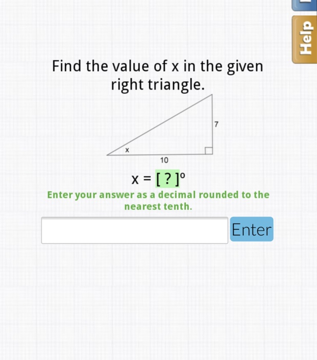 find the value of x in the given figure triangle class 10