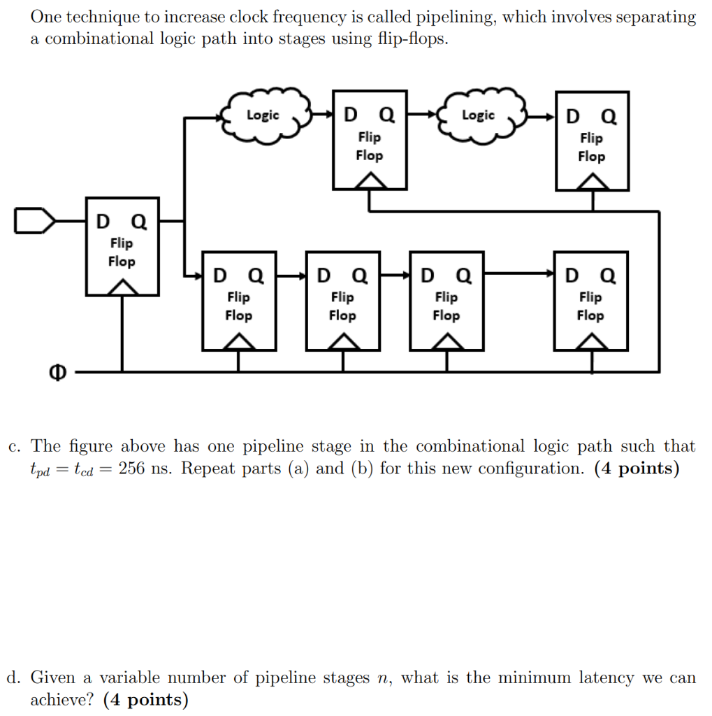 Problem 5: Pipelining In The System Above, An Input | Chegg.com