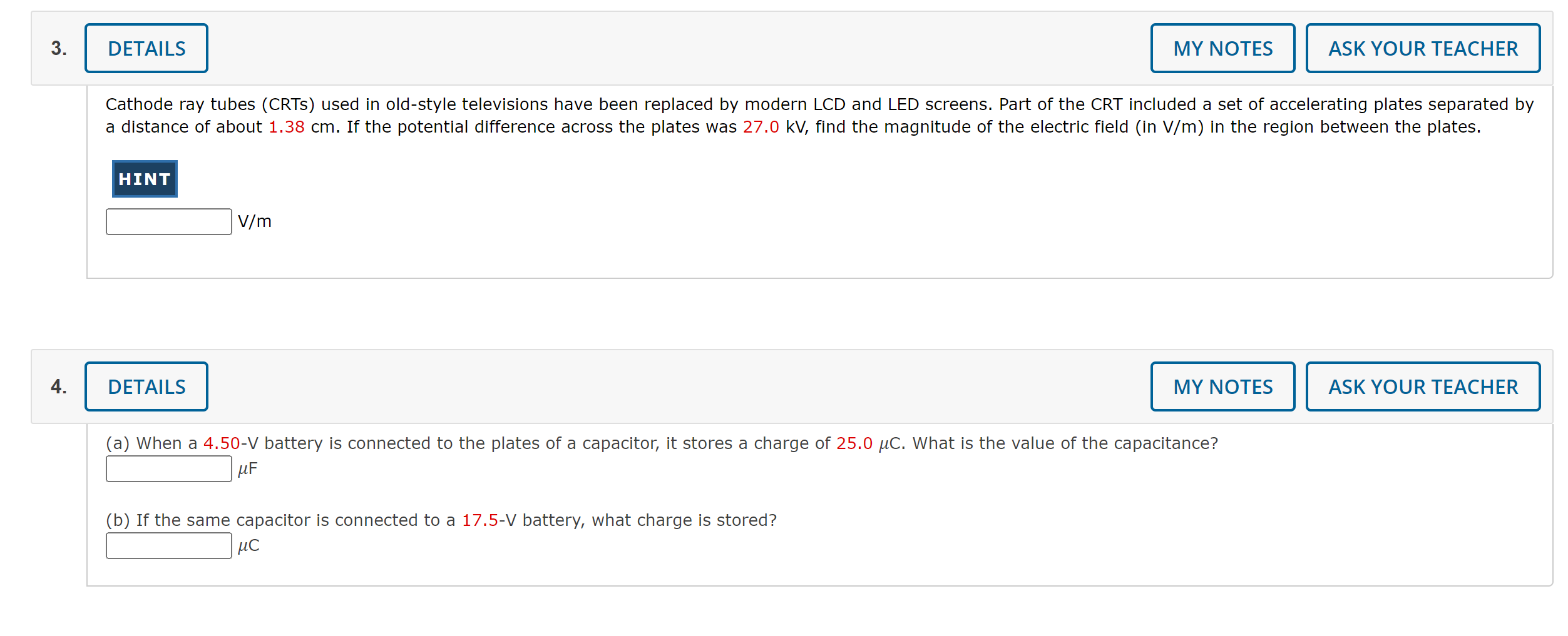Solved Cathode ray tubes (CRTs) used in old-style | Chegg.com