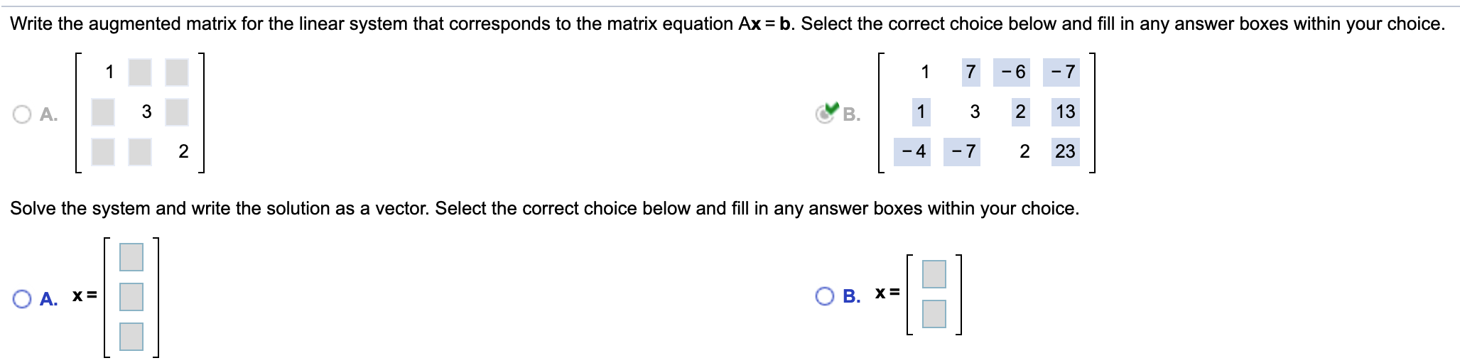 Augmented Matrix