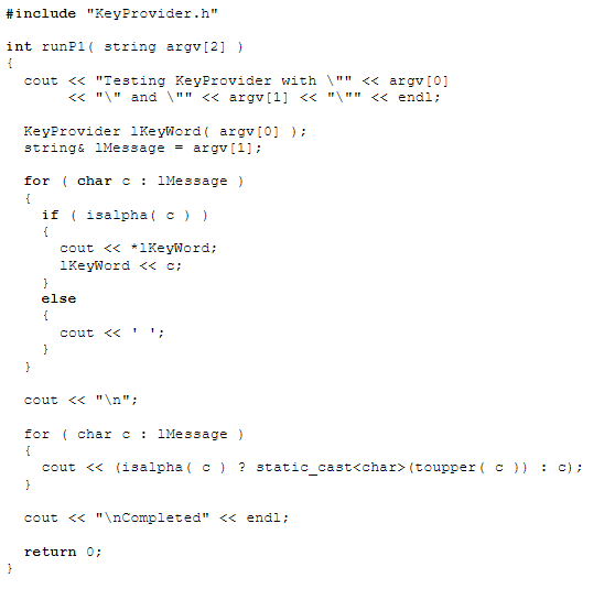 Solved Problem 1 (68 marks) To implement the Vigenère | Chegg.com