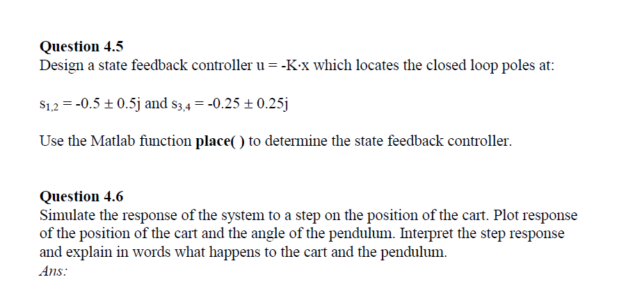 Solved In this tutorial, the design of a optimal state | Chegg.com