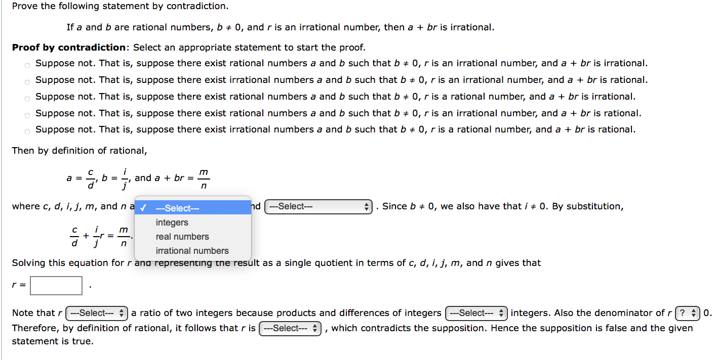 Solved Prove The Following Statement By Contradiction. If A | Chegg.com