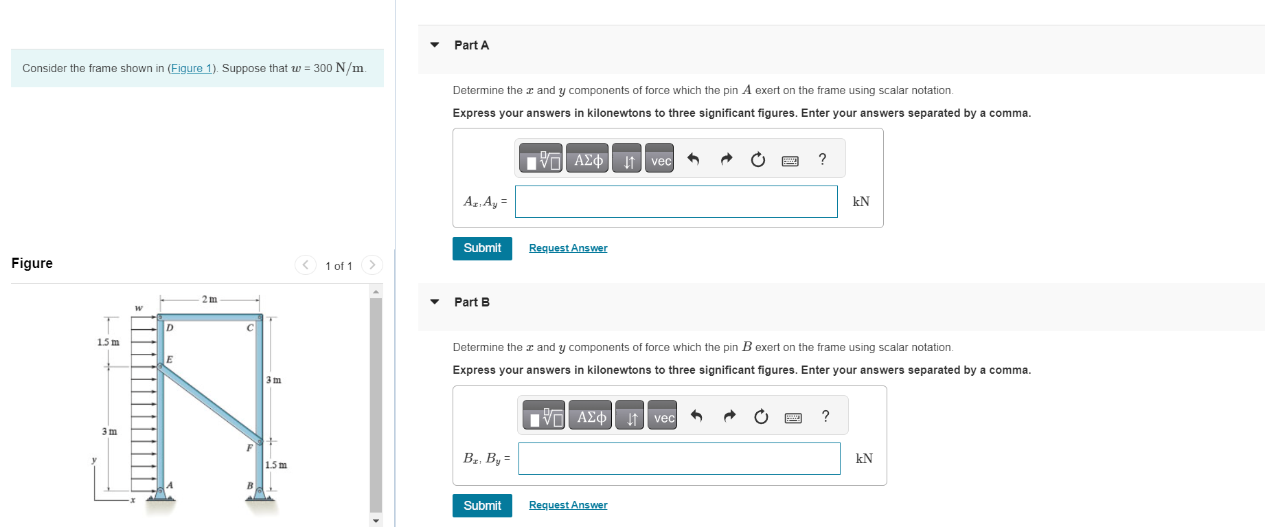 Solved Consider The Frame Shown In (Figure 1). Suppose That | Chegg.com