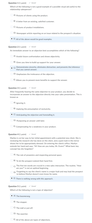 Question 1 (1 point) Saved Which of the following is | Chegg.com