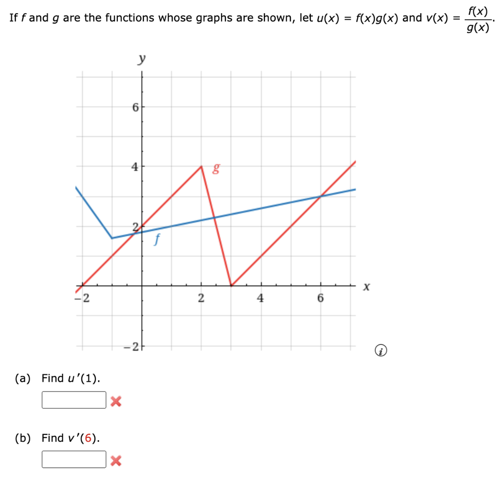 Solved If f and g are the functions whose graphs are shown, | Chegg.com