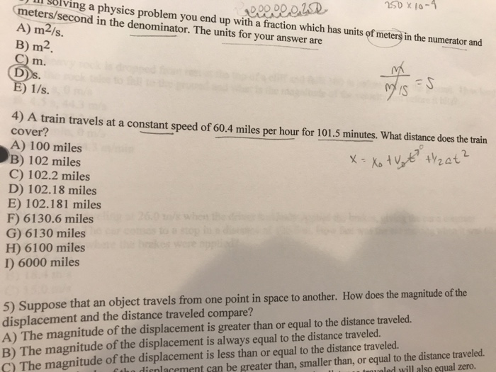 Solved solving a physics problem you end up with a | Chegg.com
