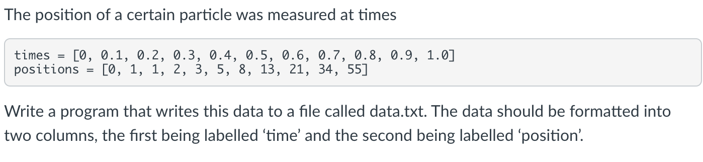 Solved The position of a certain particle was measured at | Chegg.com