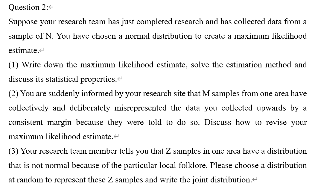 a research team estimates that 30 of their questionnaires