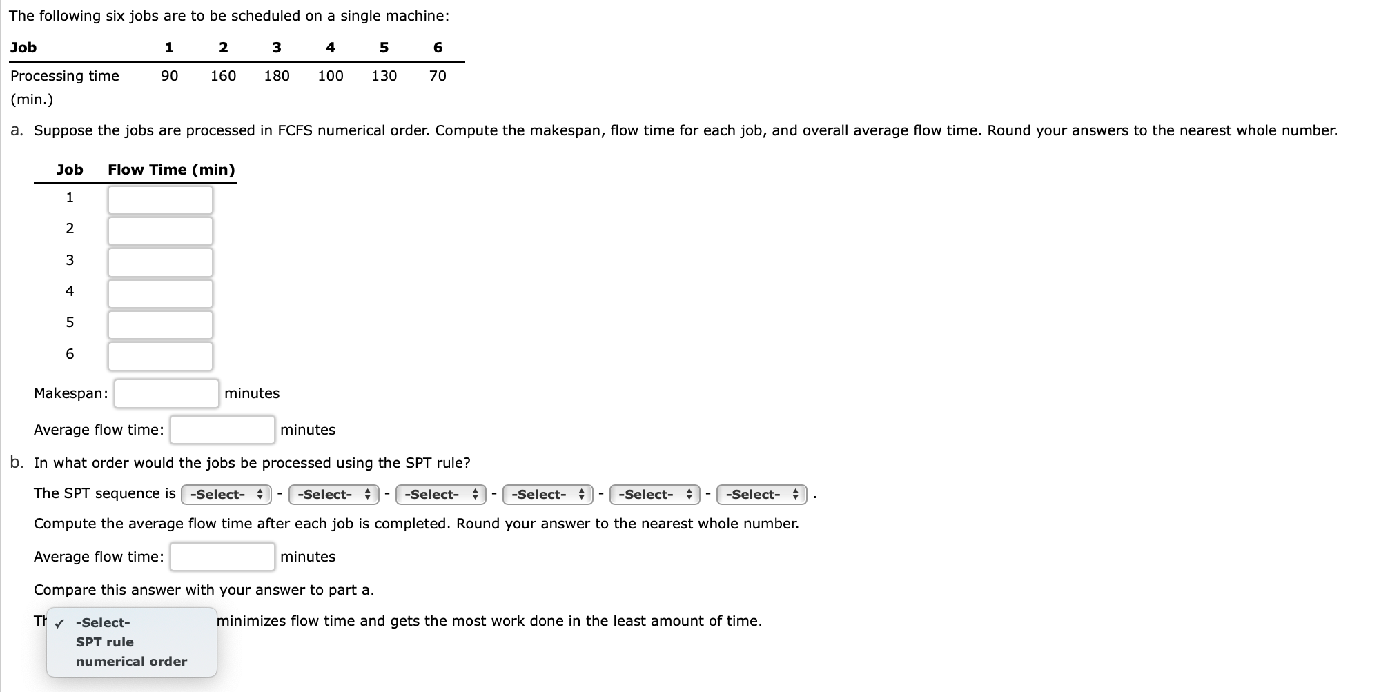 Solved The following six jobs are to be scheduled on a