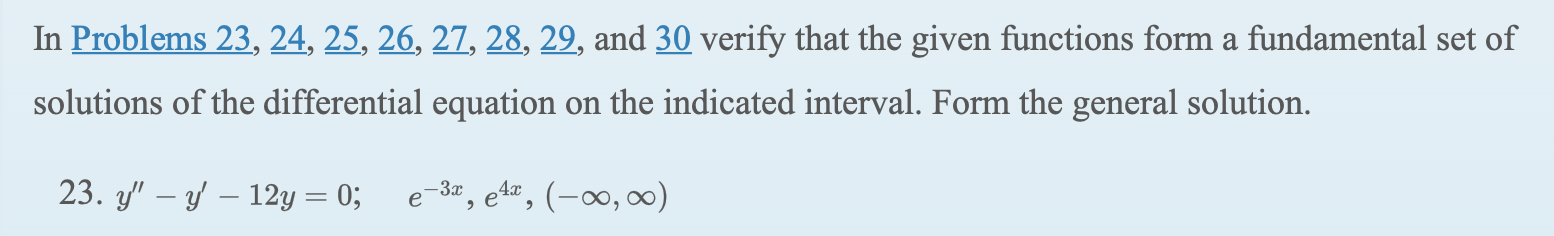 Solved In problems 23, 24, 25, 26, 27, 28, 29 and 30 verify | Chegg.com