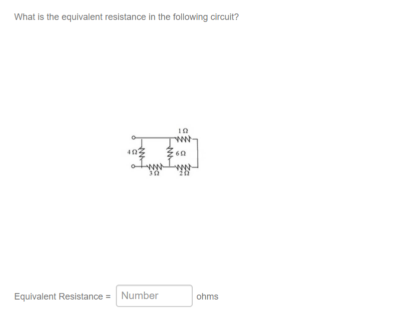 Solved What is the equivalent resistance in the following | Chegg.com