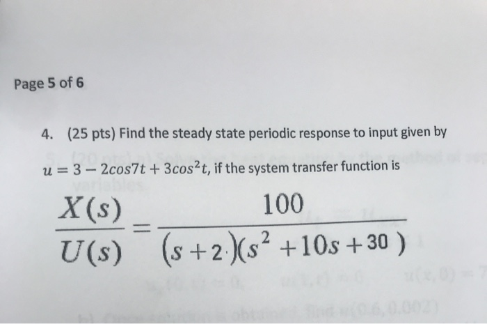 Solved Page 5 of6 (25 pts) Find the steady state periodic | Chegg.com