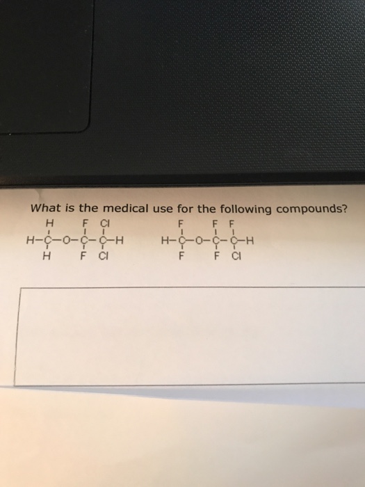 Solved What is the medical use for the following compounds? | Chegg.com