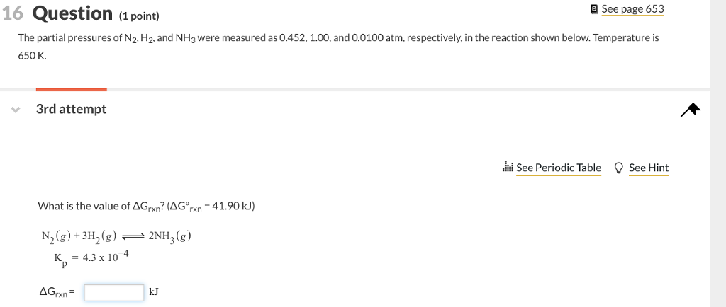 Solved 16 Question point) a See page 653 The partial | Chegg.com