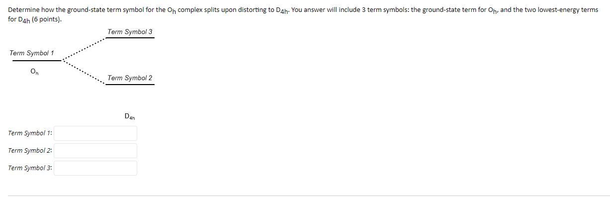 Solved Determine how the ground-state term symbol for the On | Chegg.com