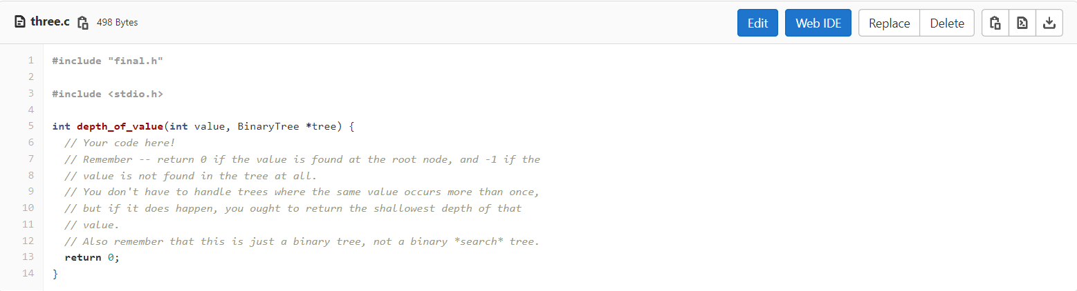 Solved Please answer the following functions in c asap! I | Chegg.com