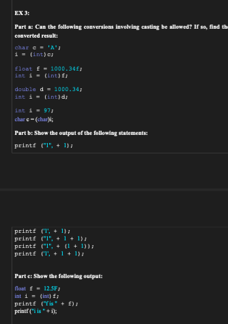 Solved EX 3t Part a: Can the following conversions involving | Chegg.com