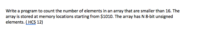 Write a program to count the number of elements in an | Chegg.com