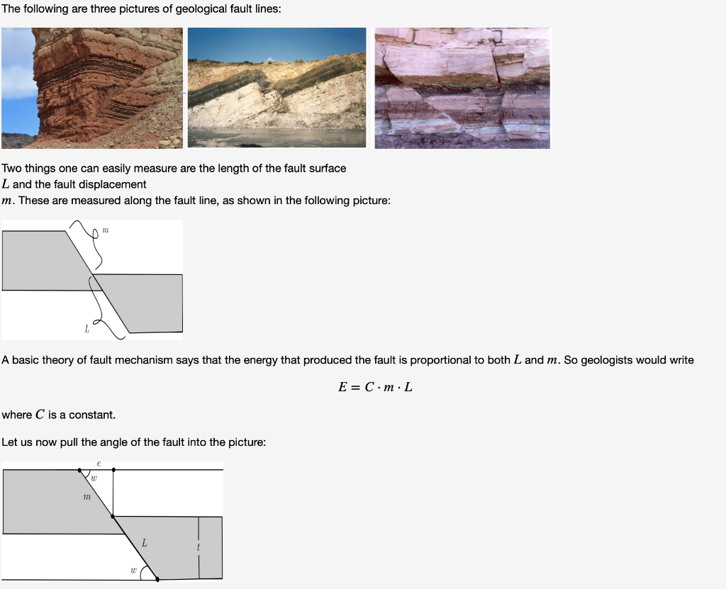 Solved The following are three pictures of geological fault | Chegg.com