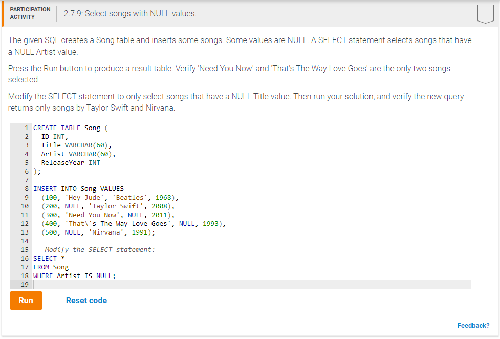 solved-the-given-sql-creates-a-song-table-and-inserts-some-chegg