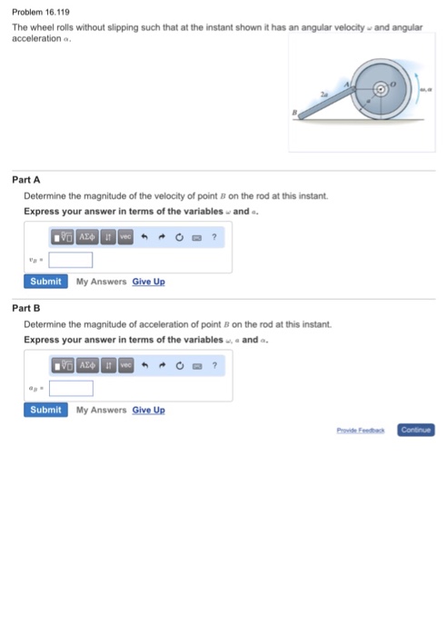 Solved The wheel rolls without slipping such that at the | Chegg.com