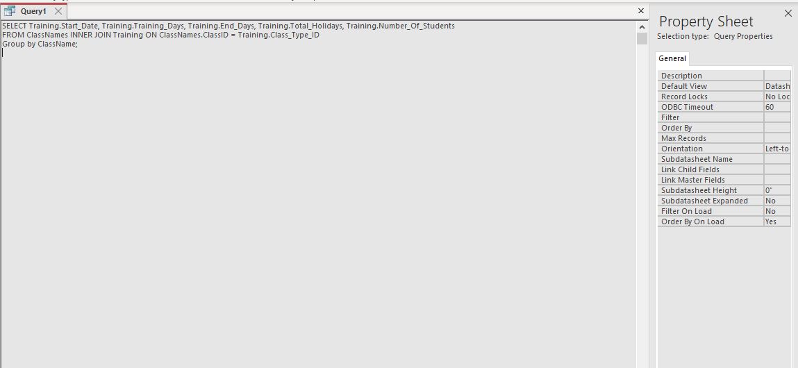 Solved I am trying to create a query to join two tables and | Chegg.com