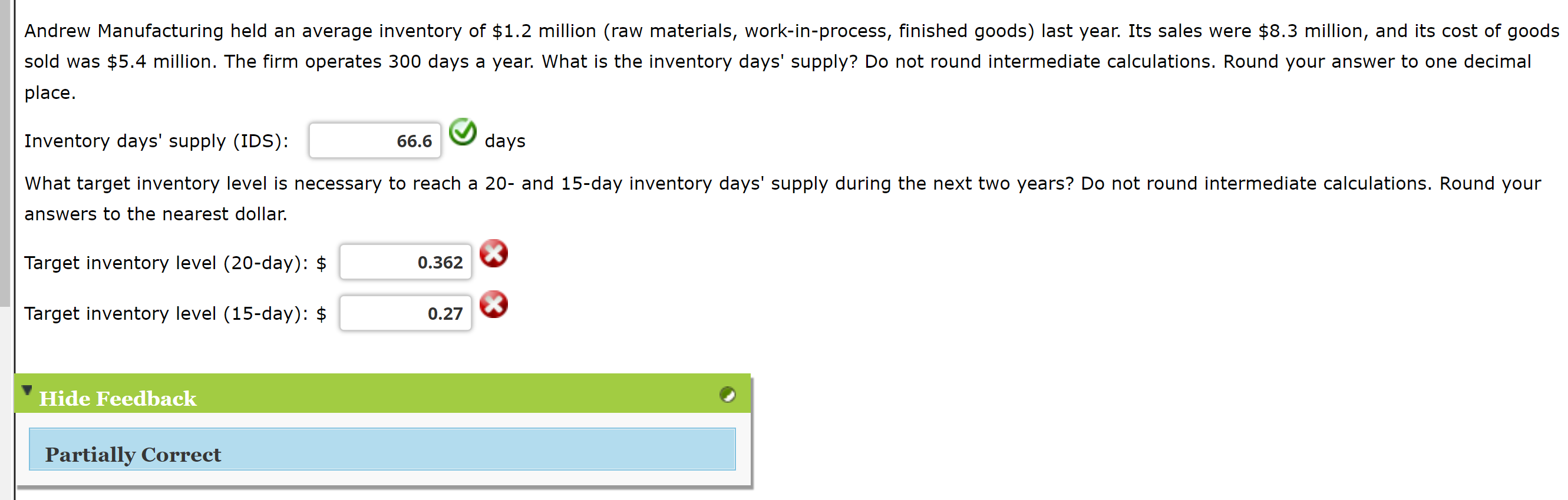 solved-andrew-manufacturing-held-an-average-inventory-of-chegg