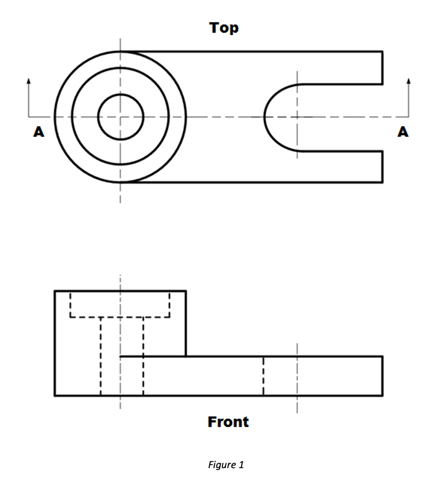 Solved On a separate orthographic grid sheet, simply draw | Chegg.com