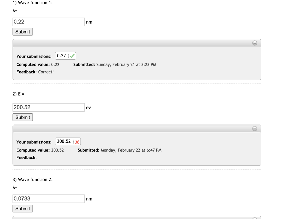 Solved The four graphs below represent wave functions of an | Chegg.com