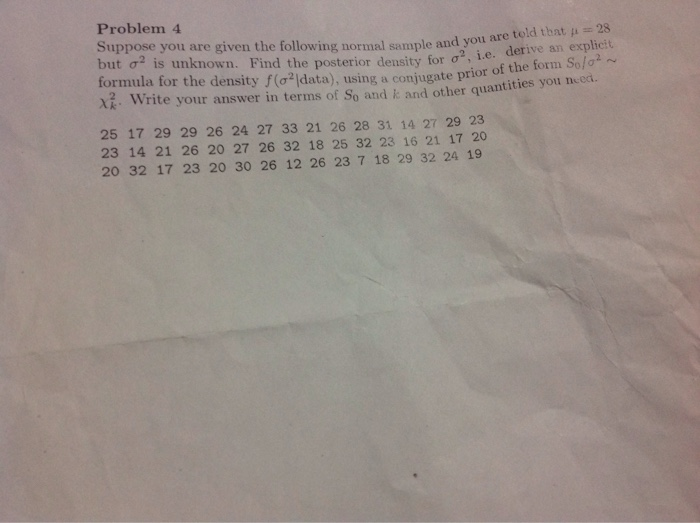 Solved Problem 4 Suppose You Are Given The Following Normal Chegg Solved Problem 4 Suppose You Are Given The Following Normal Chegg