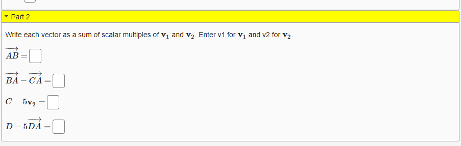 Solved (1 point) The figure below shows four named points A, | Chegg.com