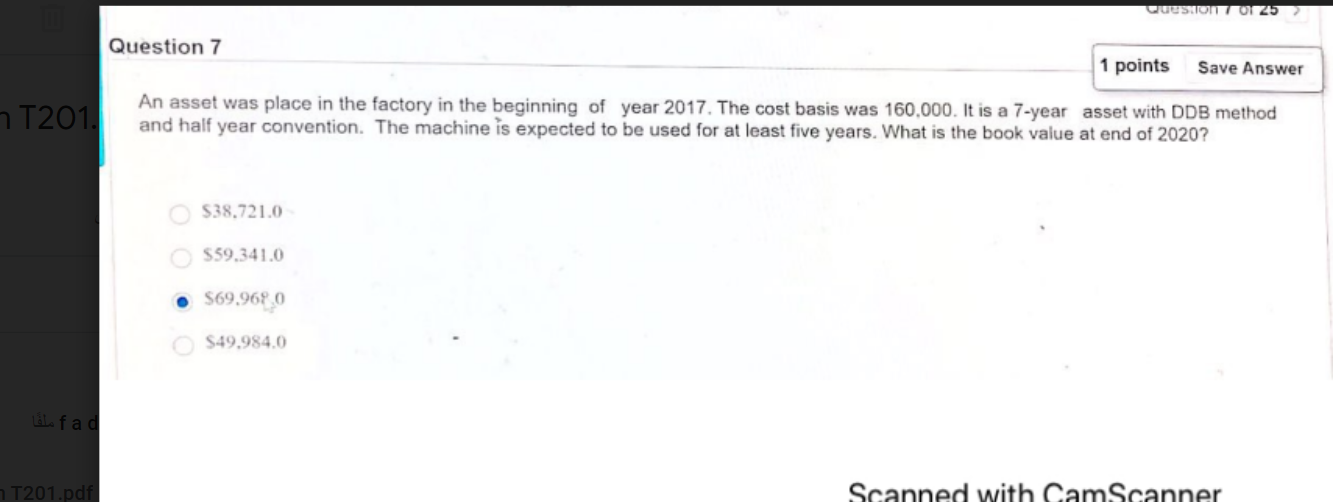 Solved Question 0125 Question 7 1 points Save Answer T2012 | Chegg.com