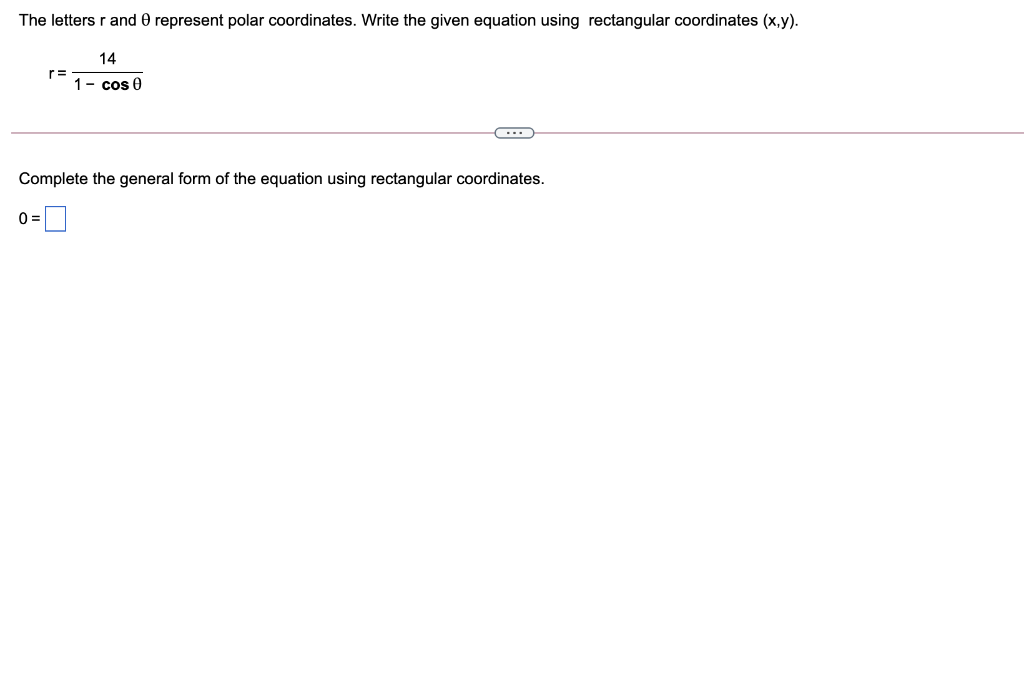 Solved The letters r and represent polar coordinates. Write | Chegg.com