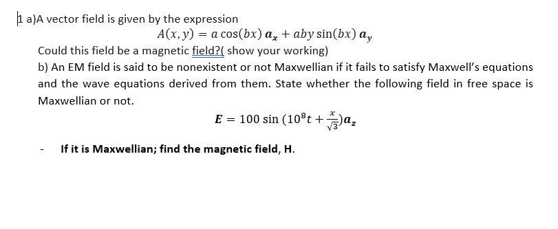 Solved I need Full answer from 1(a) to 1(b)..Please write | Chegg.com