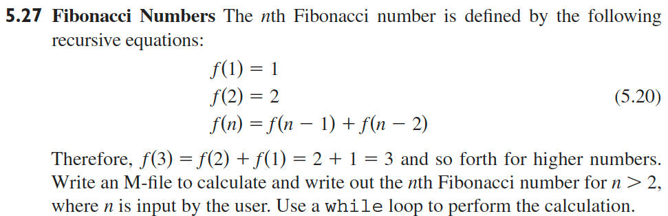 Solved 27 Fibonacci Numbers The Nth Fibonacci Number Is | Chegg.com