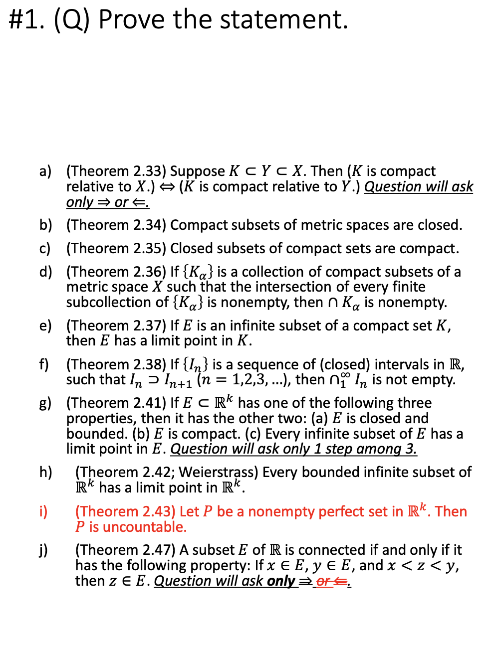 Solved #1. (Q) Prove the statement. a) (Theorem 2.33) | Chegg.com